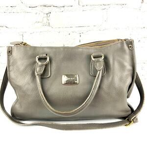 Vintage Y2K Jimmy Choo Grey Pebbled Leather Handbag